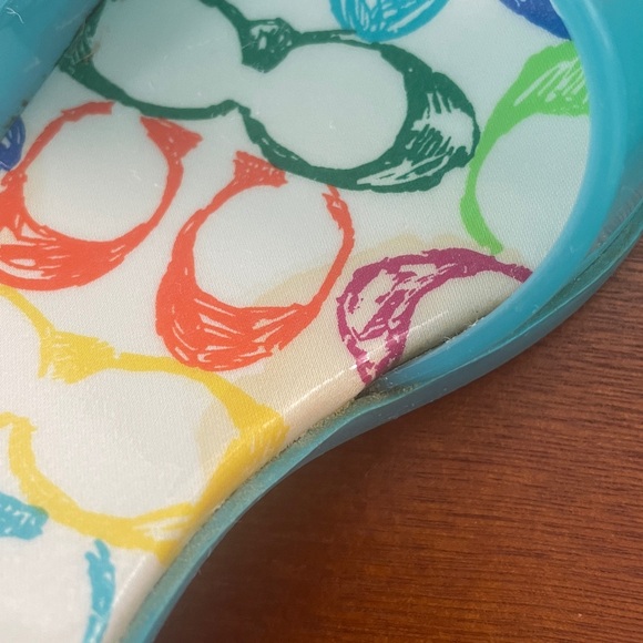 Coach scribble Teal and Multicolor Heels - Picture 13 of 14